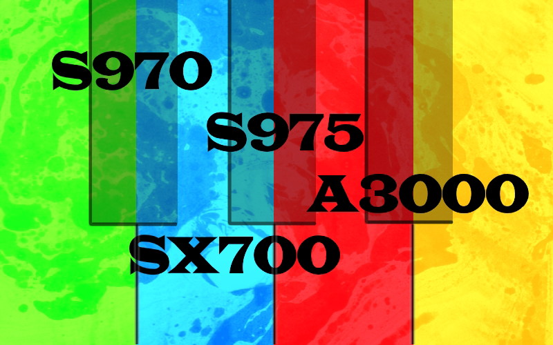 مقایسه S970-S975-A3000-SX700
